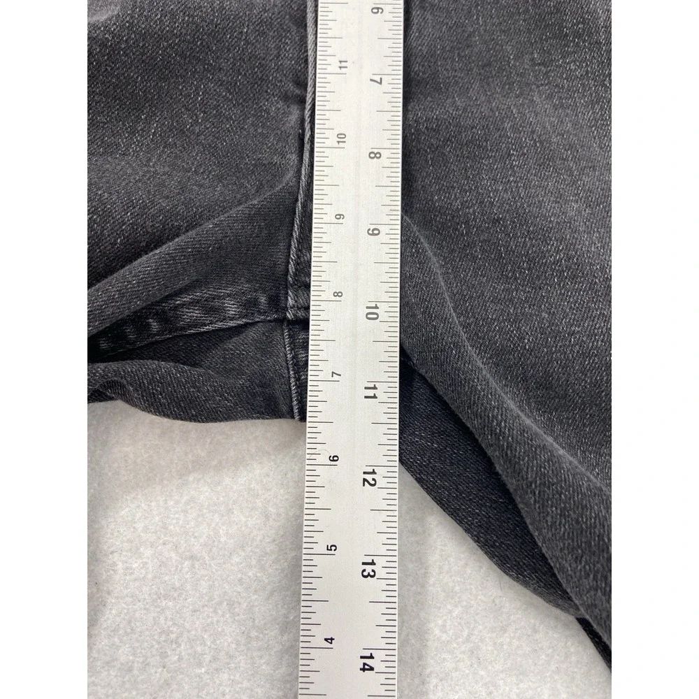 Rag & Bone Fit 2 Jeans Men's 33x34 Rock Black Slim Button Fly Denim Stretch